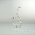 CUSTOMIZED COLOR SHAPE RECYCLER GLASS WATER smoking water pipe with bowl